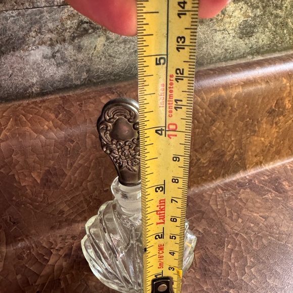 Vintage retro, MCM perfume bottle, silver plated dinnerware up cycle - Picture 7 of 7